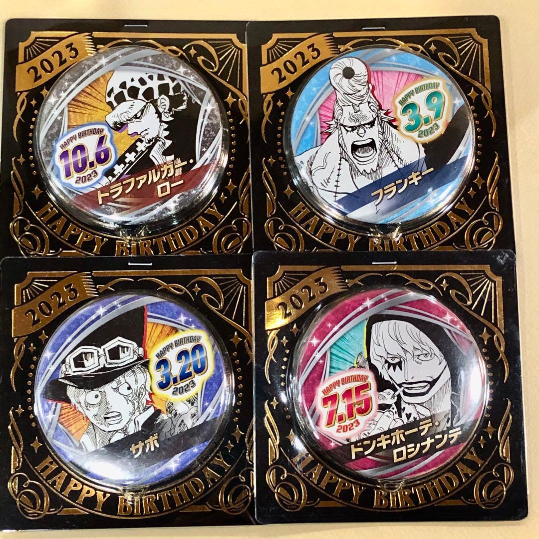 ワンピース バースデイ缶バッジ　40点セット　まとめ売り