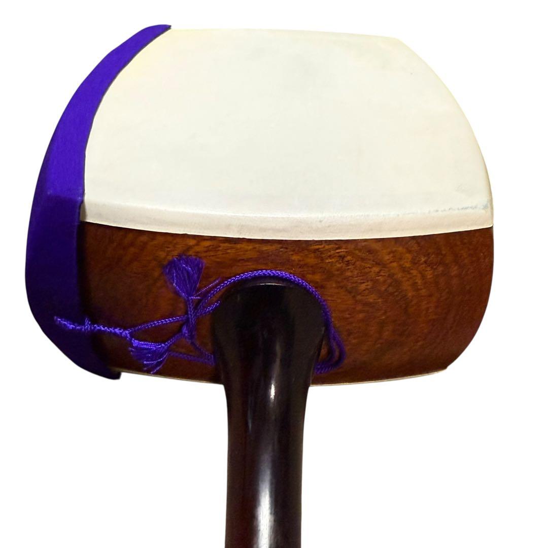 【銘あり一点物】三味線 ケース付き 皮破れあり