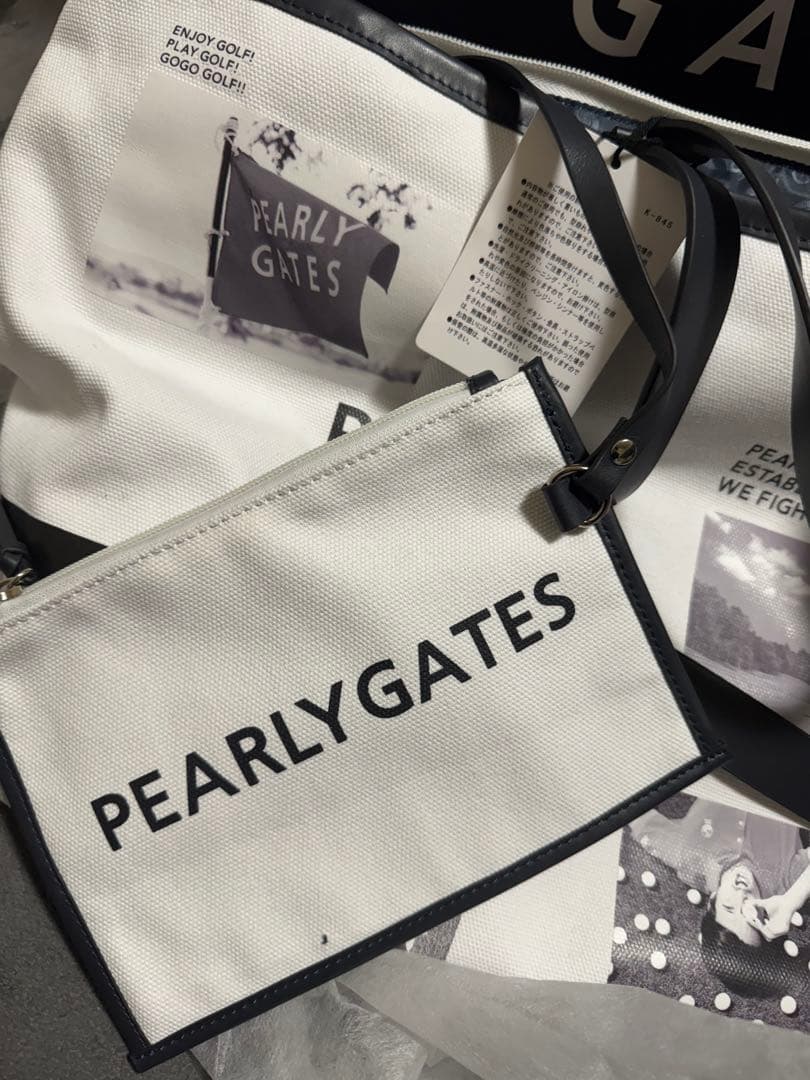 PEARLY GATES ボストンバックホワイト