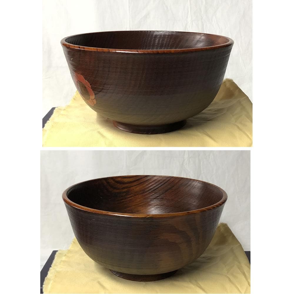 F1090 大野昭和斎 肥松 糸目 菓子器 共箱 梅文 淡々斎 書付 茶道具