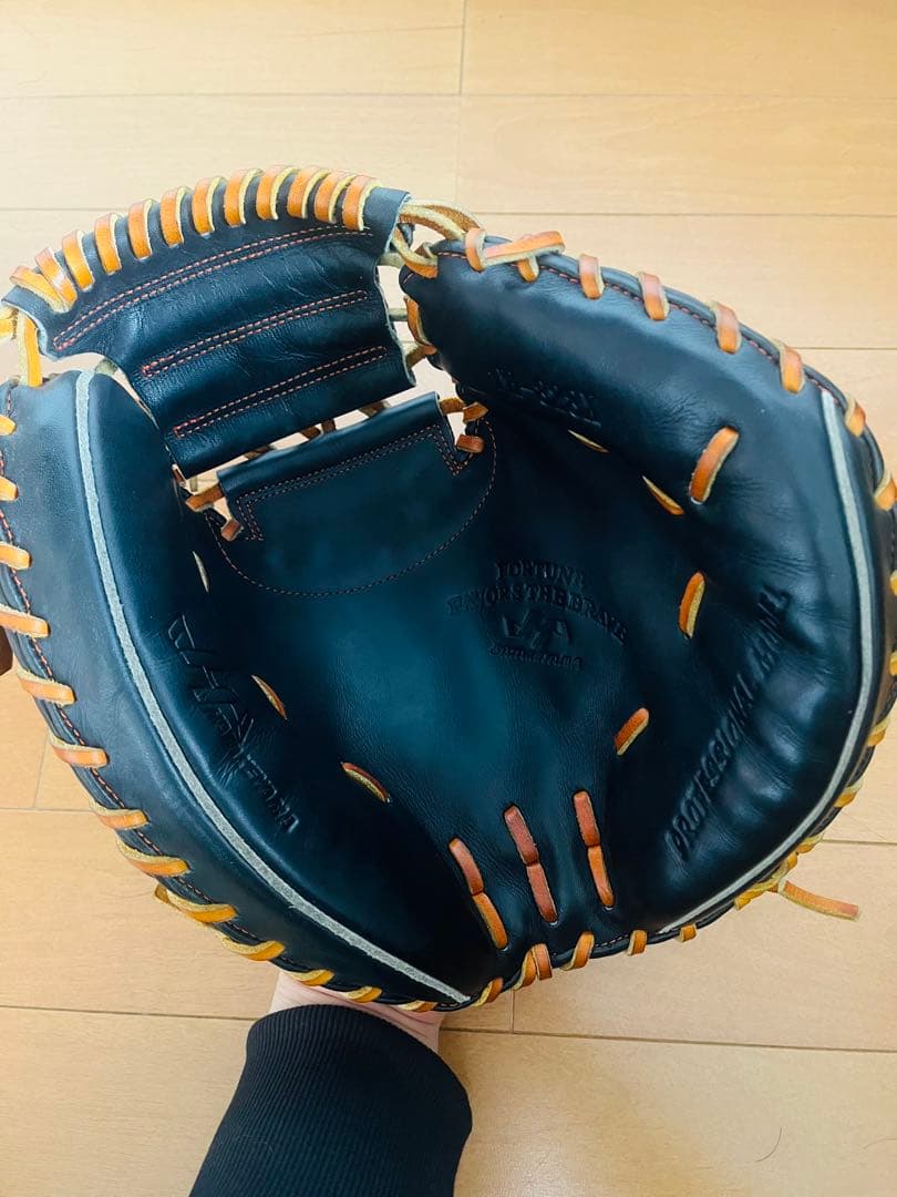 【美品】ハタケタマ　キャッチャーミット　軟式　一般大人用