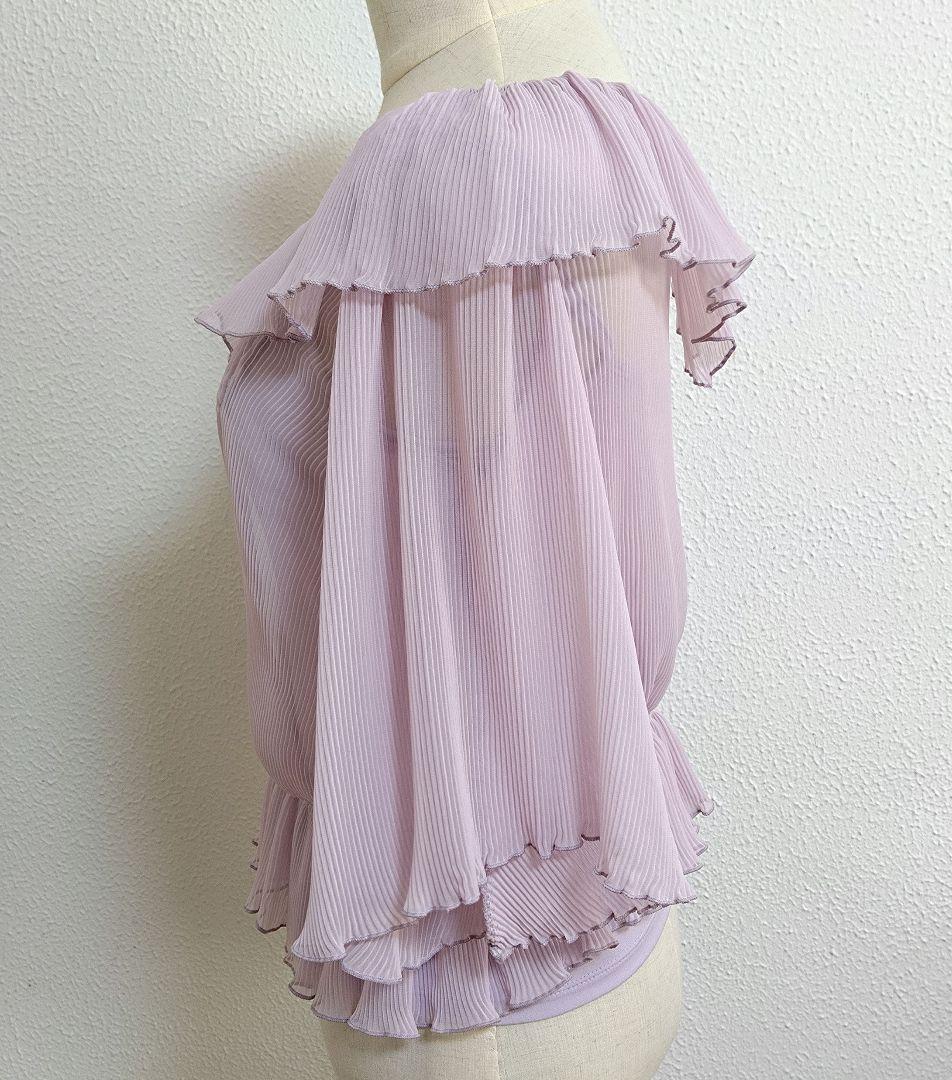 SALE☆チャコット　薄紫　S ラップスタイル　トップス　社交ダンス