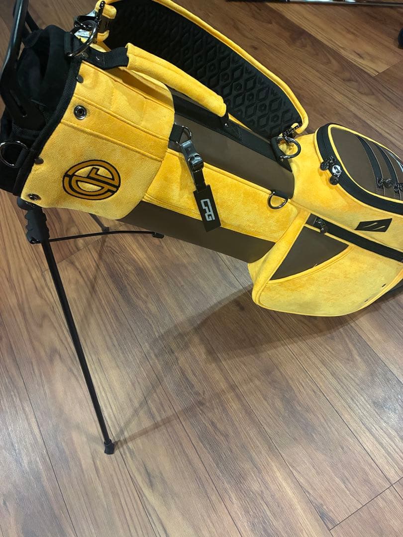 CPG GOLFキャディバッグ ブラウン/イエロー