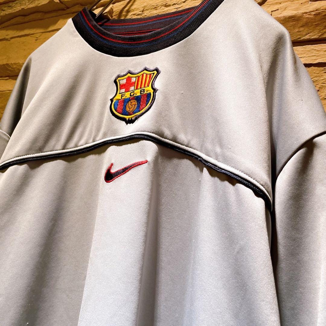 【大人気】y2k/NIKE×バルセロナ/センター刺繍ロゴ/トレーニングウェア/M