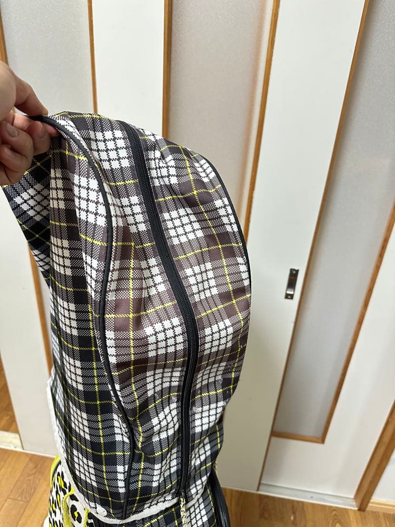 希少レアNEW BALANCE チェック柄ヒョウ柄　キャディバッグ　ゴルフ