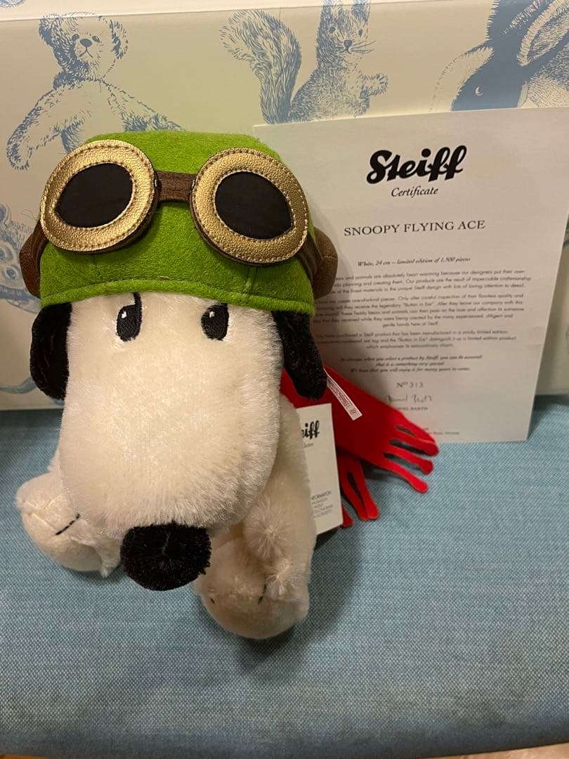 Steiff Snoopy Flying Ace ぬいぐるみ
