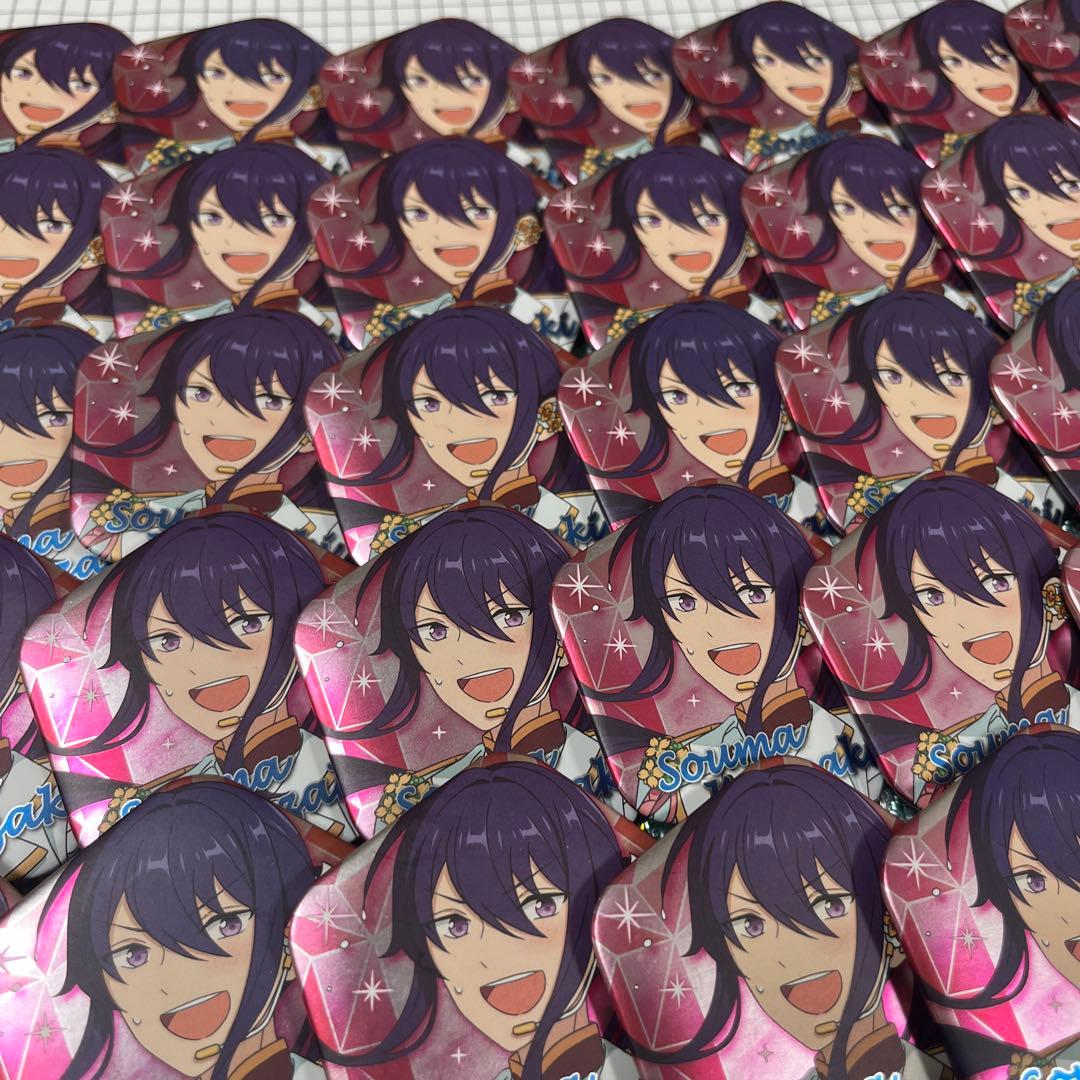 ジェムカット缶バッジ 神崎颯馬 五角形 45個