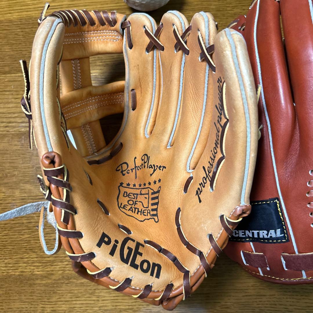 PIGEON & CENTRAL 野球グローブセット
