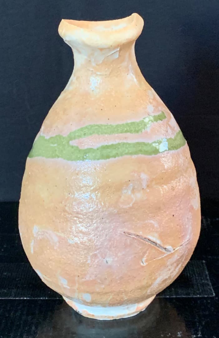 辻村史朗　デボン彩文徳利