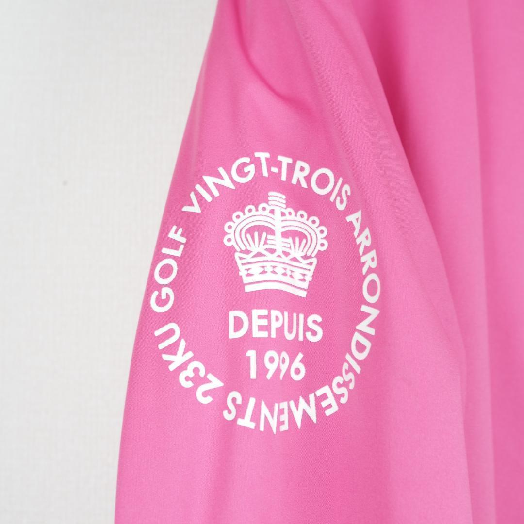 G491*23区ゴルフ ナイロン パーカー ピンク 1 M 軽量 春夏 撥水