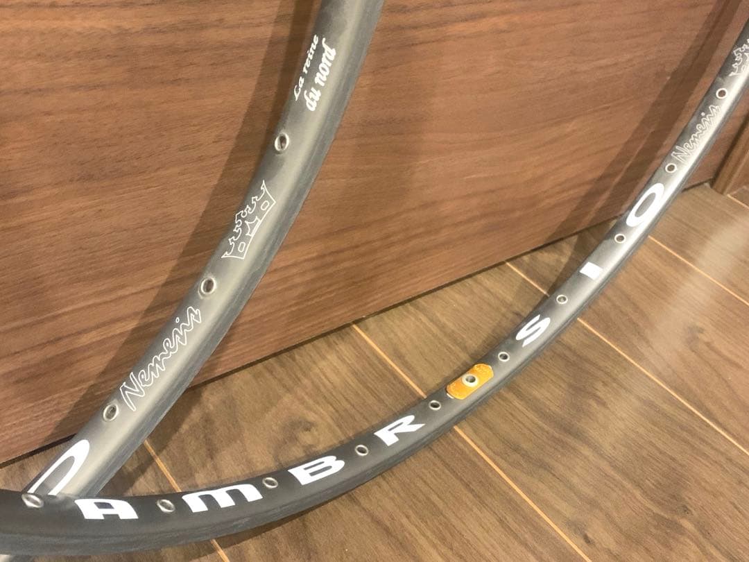 Ambrosio Nemesis 700cチューブラーリム 32H 2本セット