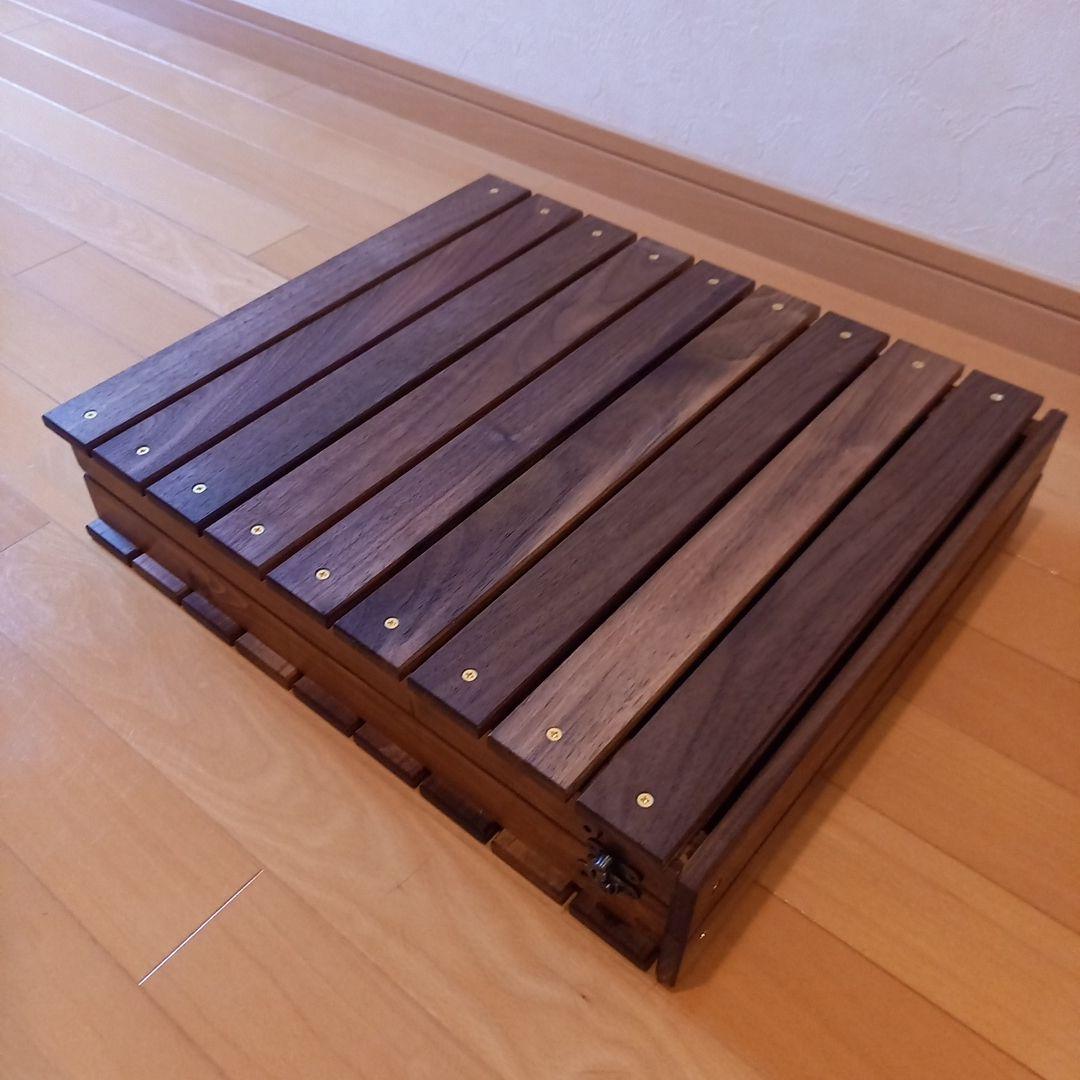 折りたたみテーブル天然無垢ウォルナット