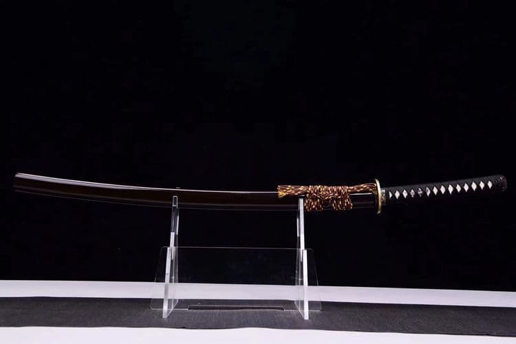 1095鋼焼刃研磨灰日本式打刀 武具　刀装具　日本刀　模造刀 居合刀