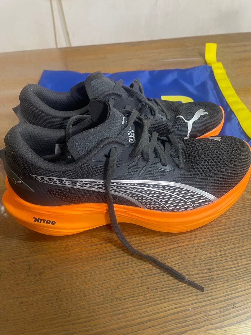 PUMA スパイクシューズ 309707-26 26cm グレー/オレンジ