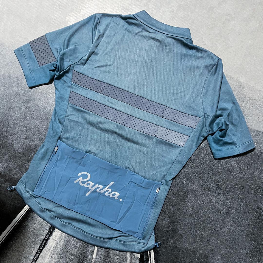 Rapha メンズ ブルベ ジャージ Mサイズ 半袖 ブルー