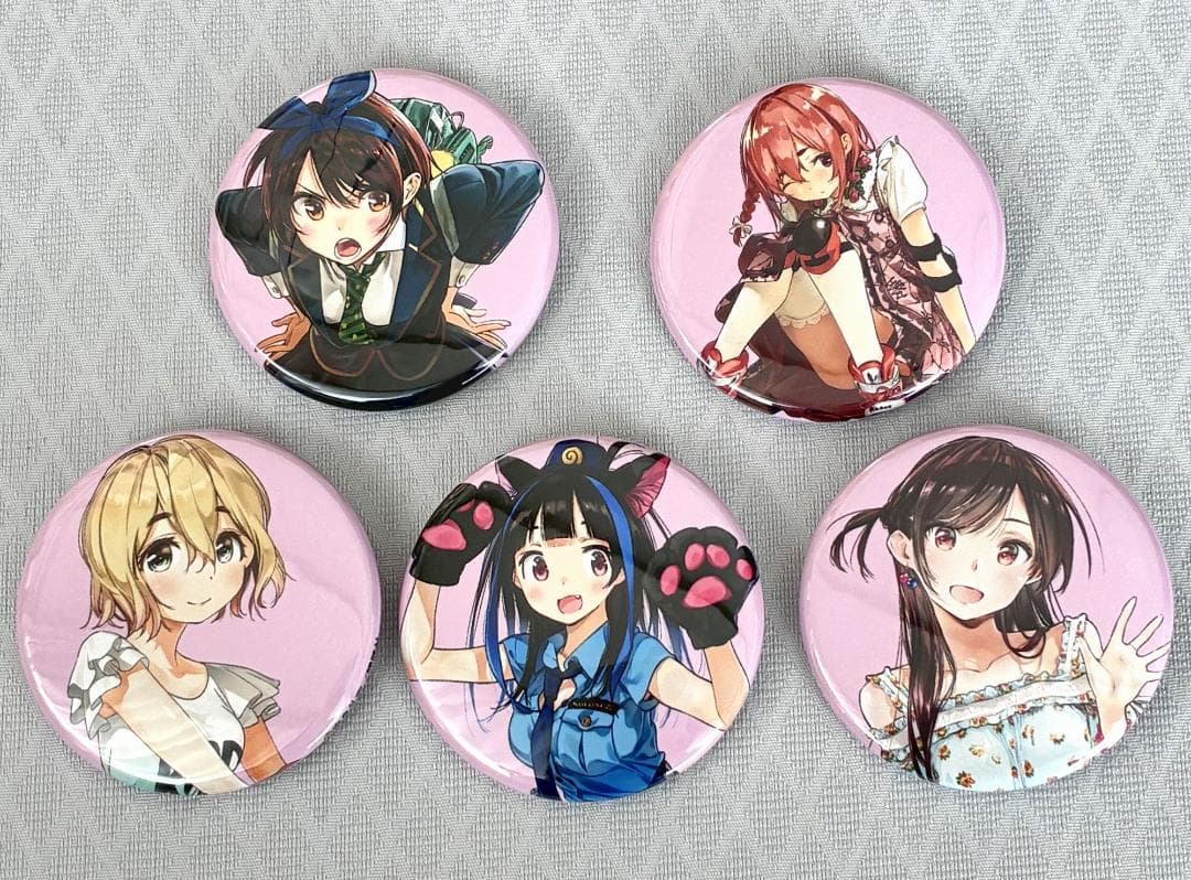 懸賞当選品 50名限定 彼女、お借りします 特製缶バッチ