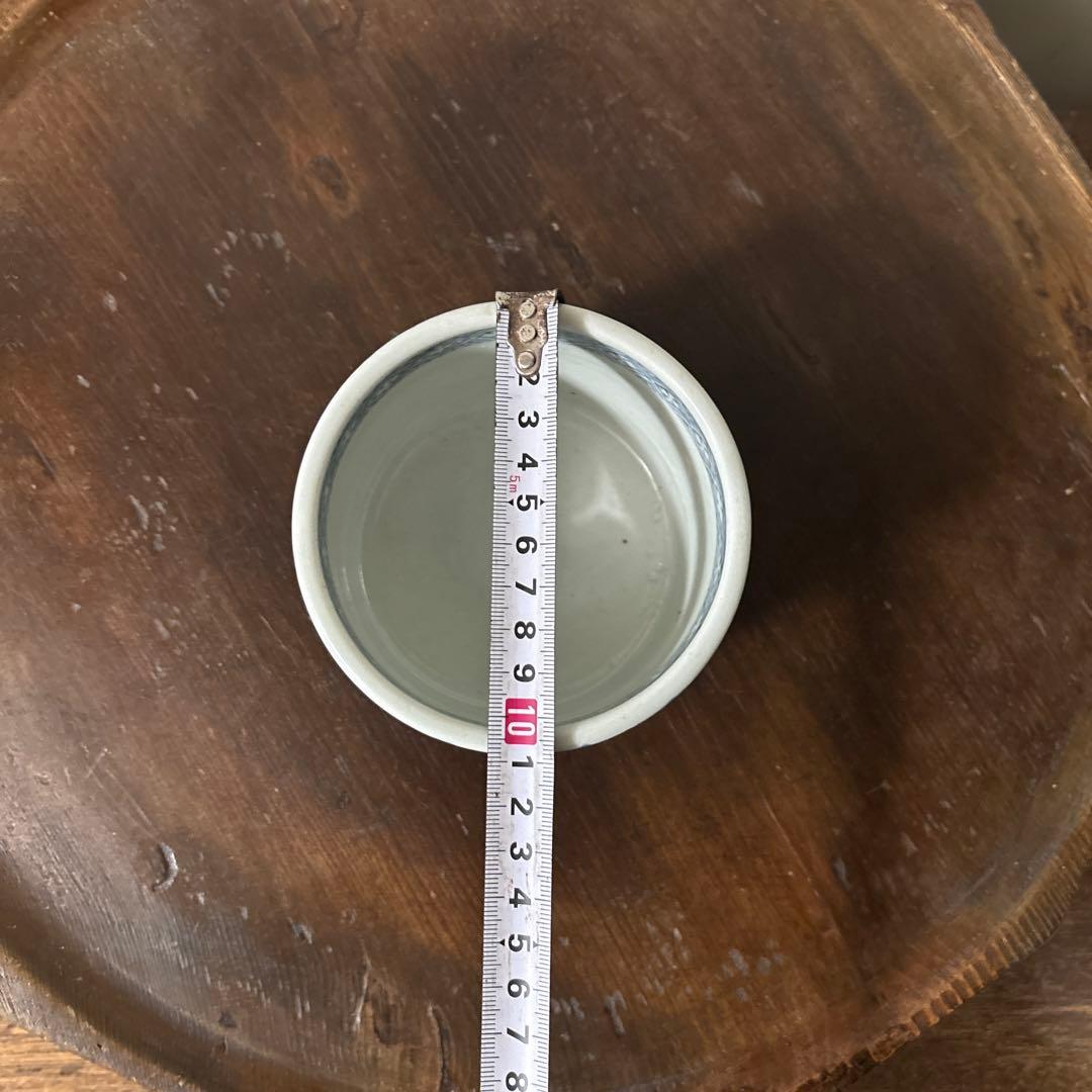 古伊万里染付　火入　江戸時代.明治　骨董品　アンティーク　古道具　白磁　検:李朝