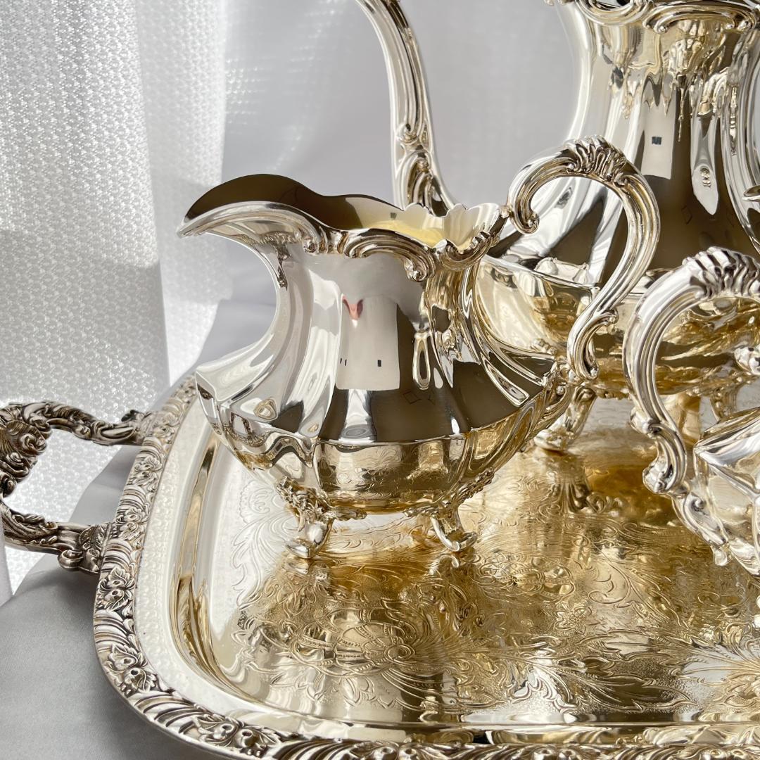 【Reed & Barton】Victorian ティーサービス 4点　優美！！