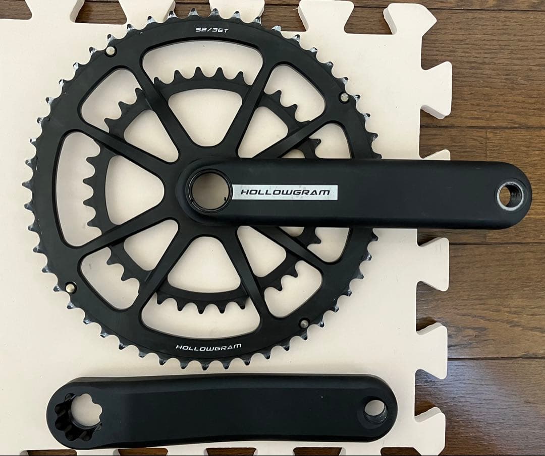 美品★軽量！CANNONDALEホログラム Siクランクセット172.5mm