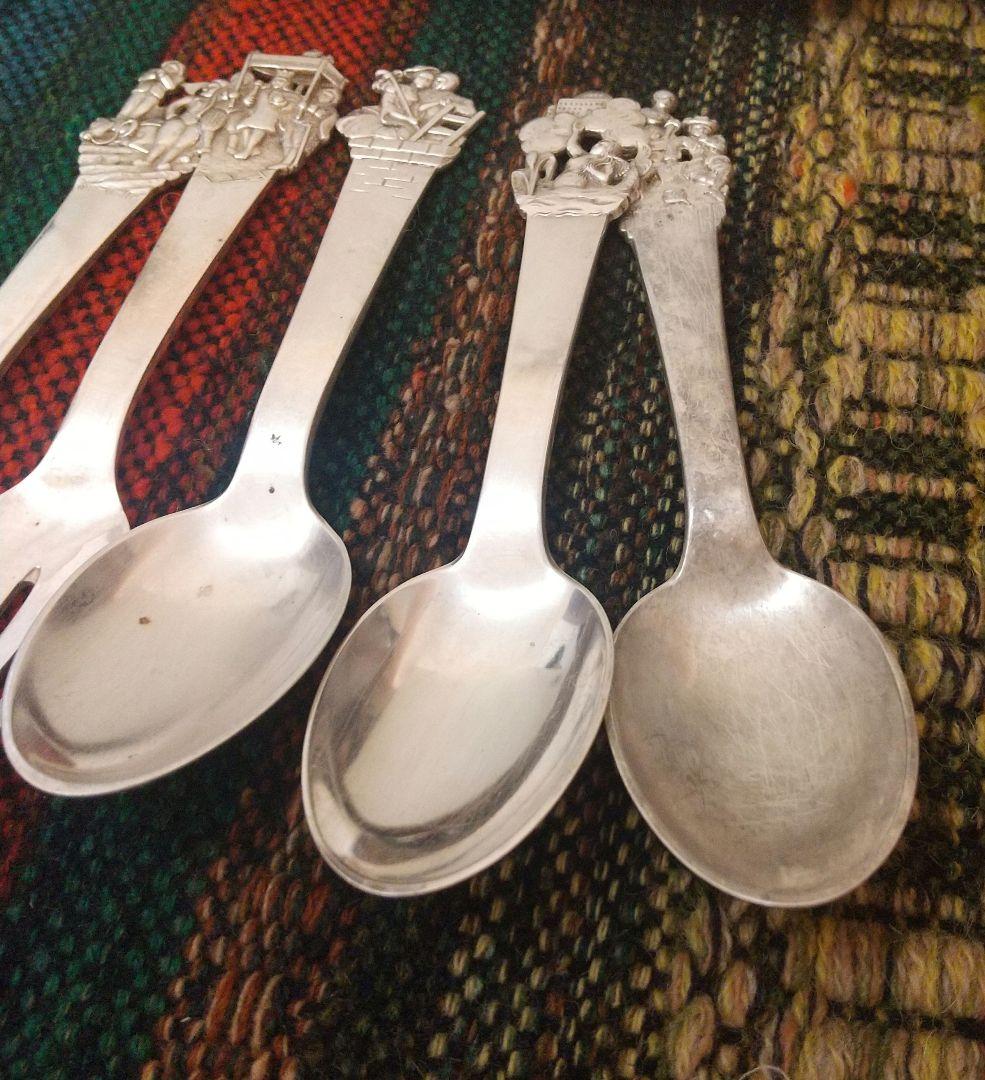 【ヴィンテージ】銀のスプーン アンデルセン童話 830 カトラリー