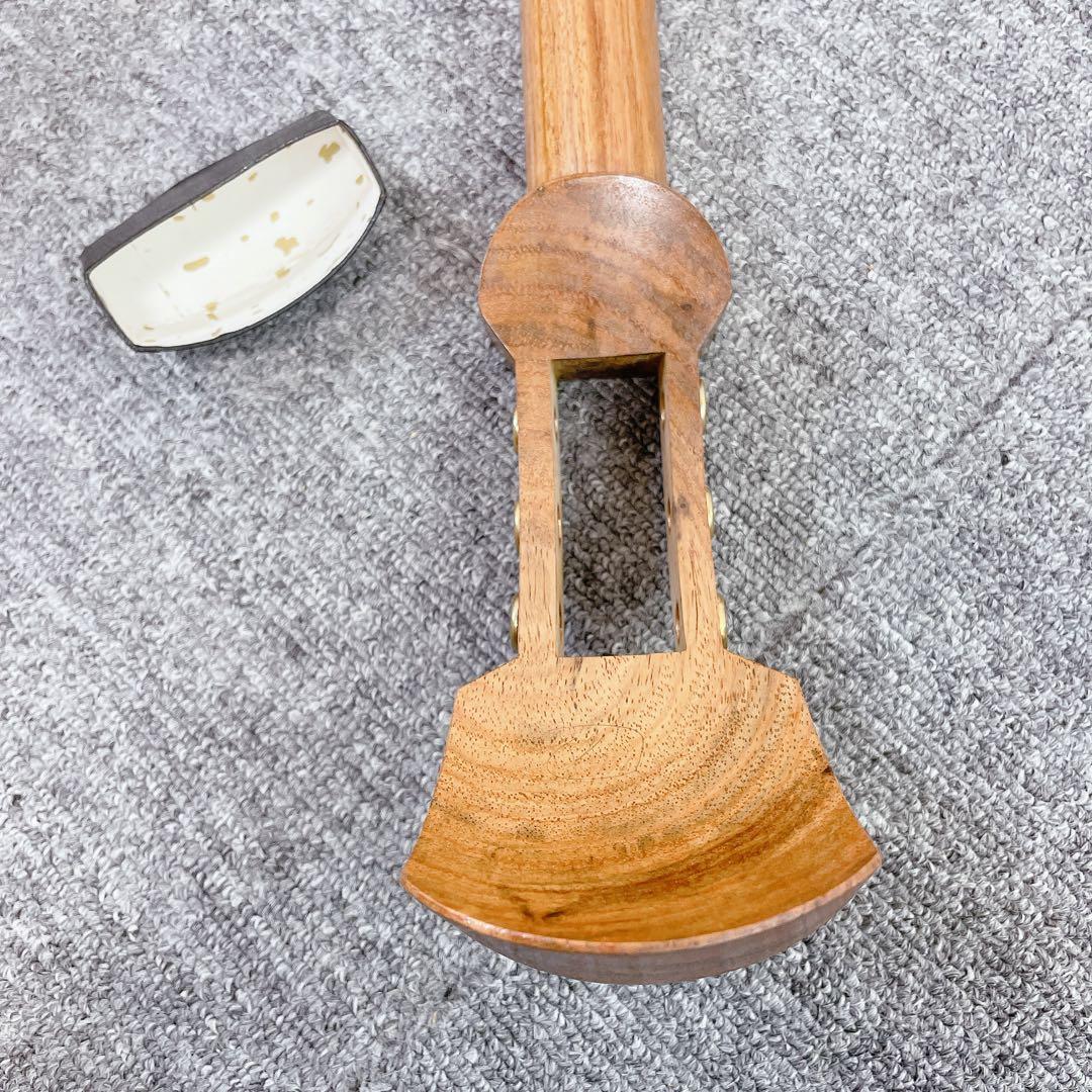 三味線 太棹 丸打胴 1本溝 人工皮 和楽器