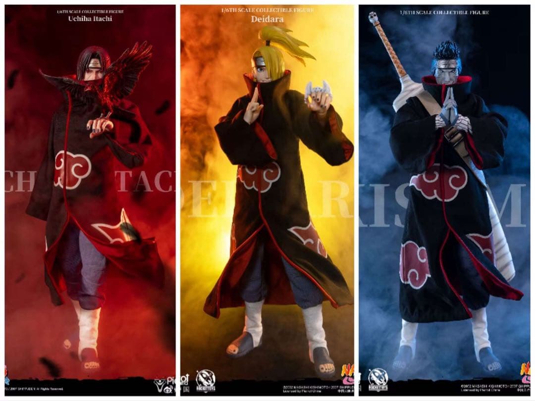 RocketToys1/6NARUTO ナルト 暁　フィギュア3体セット