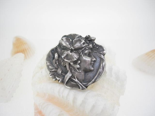 1900年代　アールヌーヴォー　アンティーク　シルバー