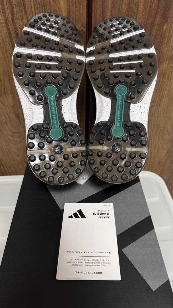 アディダス　MC87 ゴルフシューズ　ブラック 　スパイクレス　27.5㎝