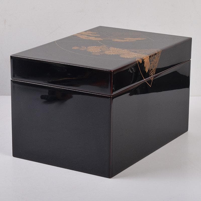 美子銘　扇蒔絵　茶箱　五良太甫呉祥瑞造　染付　振出など　十一点　M　R9008