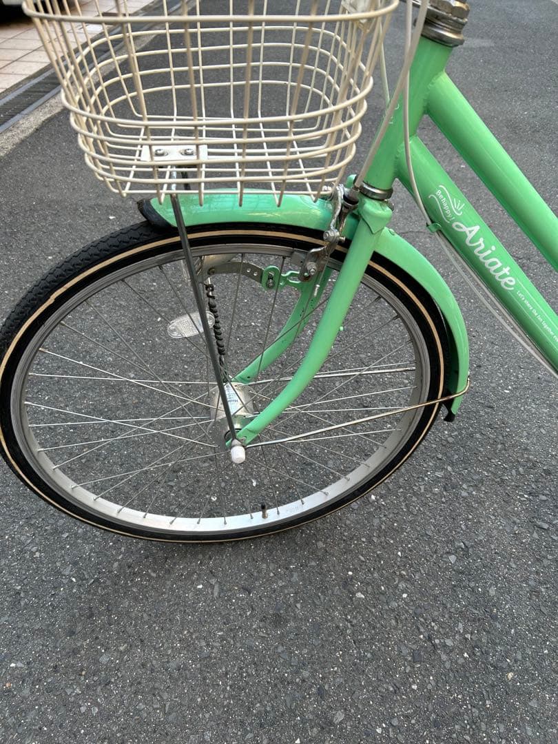 ミントグリーン ジュニアシティサイクル 24インチ