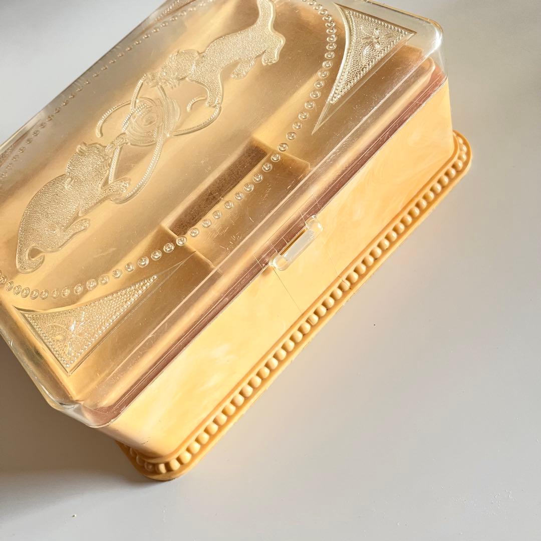 ヴィンテージ ソーイングボックス ねこ Kitten Sewing Box