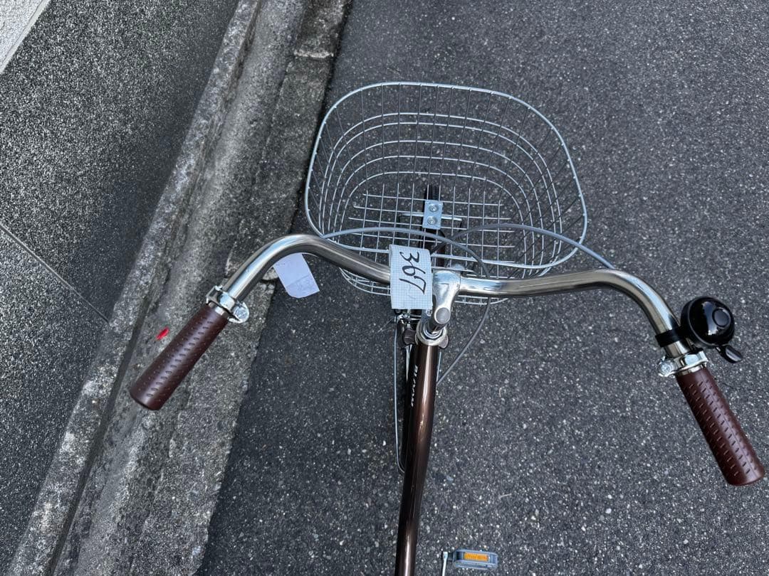 367番　全車両格安販売‼️ 26インチ オートライト　シティサイクルママチャリ