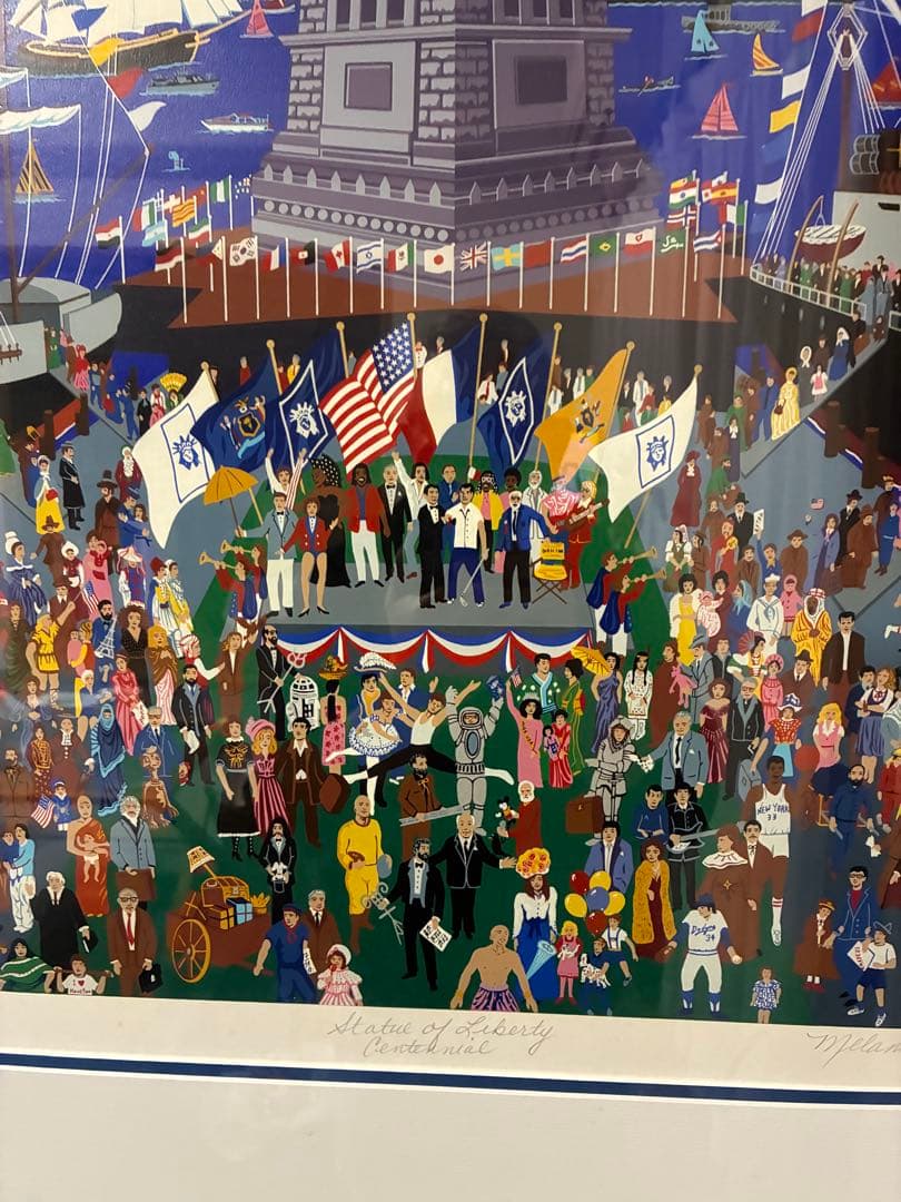 【メラニーケント】 「自由の女神」シルクスクリーン(作品保証書付)