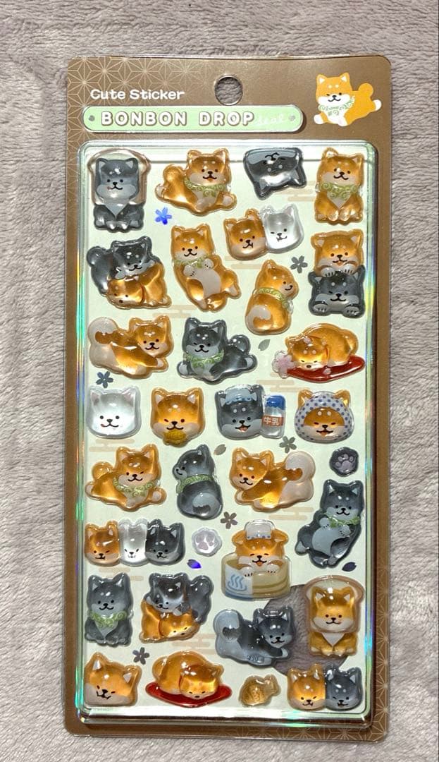 正規品　ボンボンドロップシール　和柄　新作　8枚セット　コンプリート