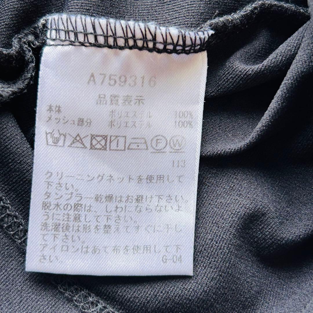 【美品】アルチビオレディース 半袖ポロシャツ 36（S）黒ブラック ロゴ入り