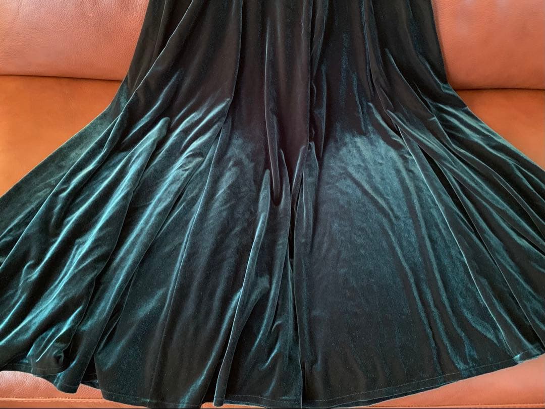 フラダンス 舞台衣装 ワンピース ドレス ダンス ベロア ベルベット