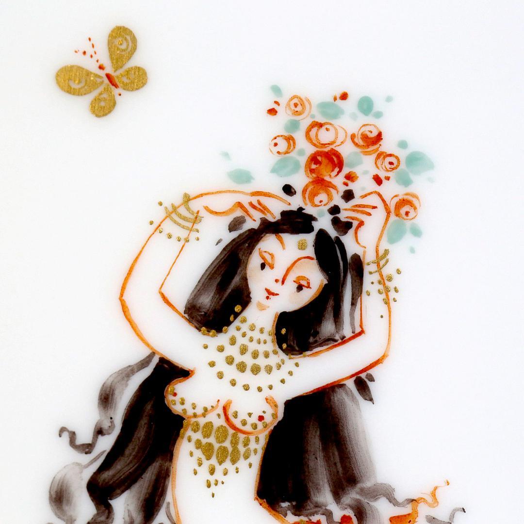 【レア極美品１級】マイセン アラビアンナイト 千夜一夜物語 陶板画 プラーク ②