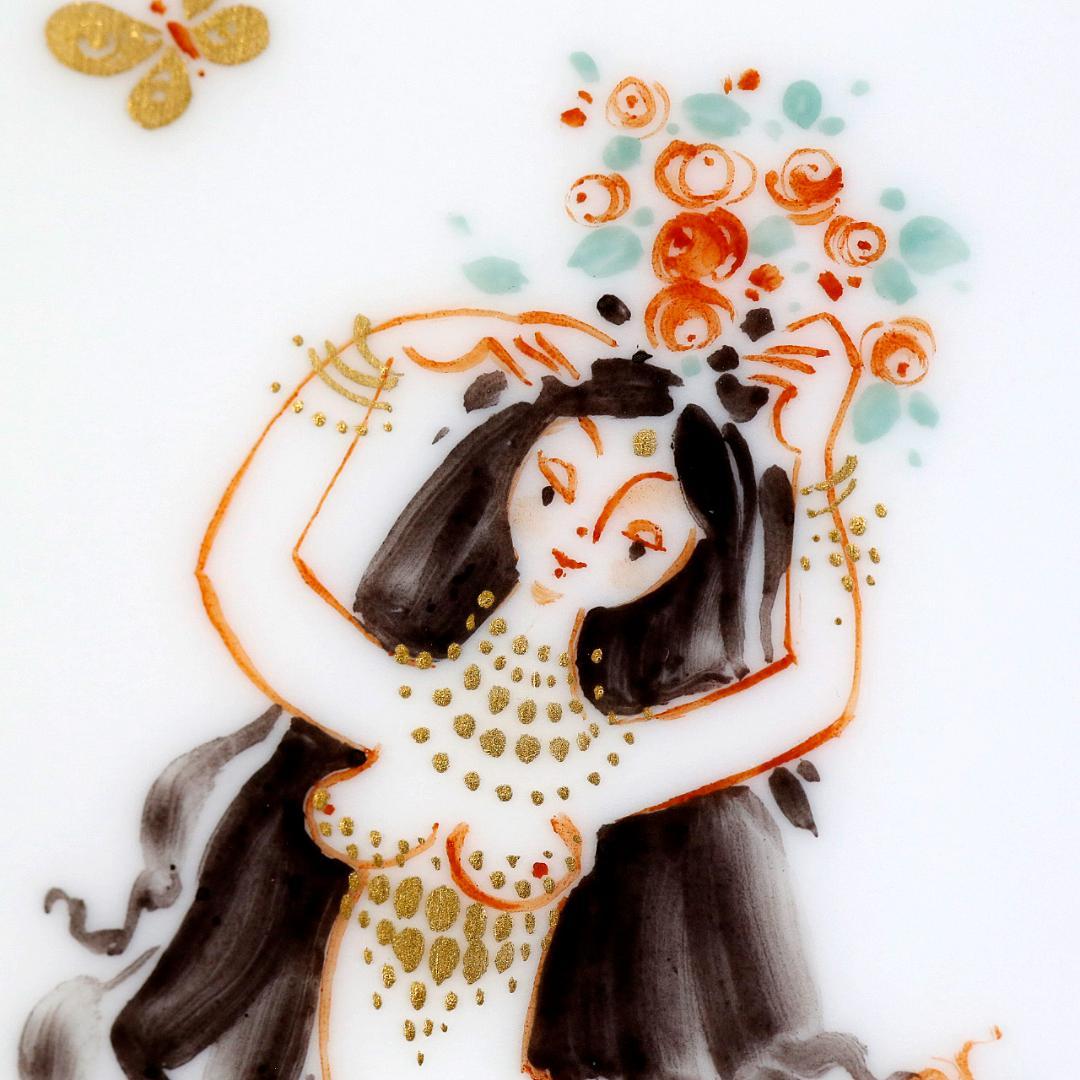 【レア極美品１級】マイセン アラビアンナイト 千夜一夜物語 陶板画 プラーク ②