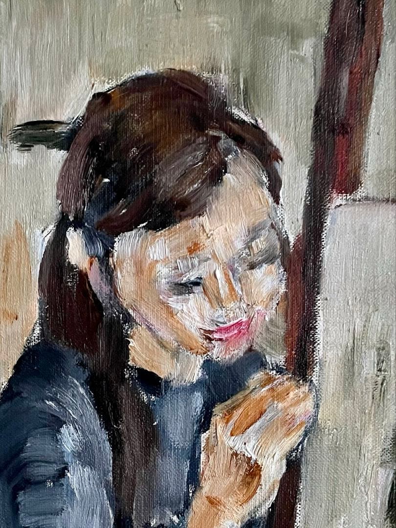 筆先の向こう側｜F4号 油彩原画・額装・箱付