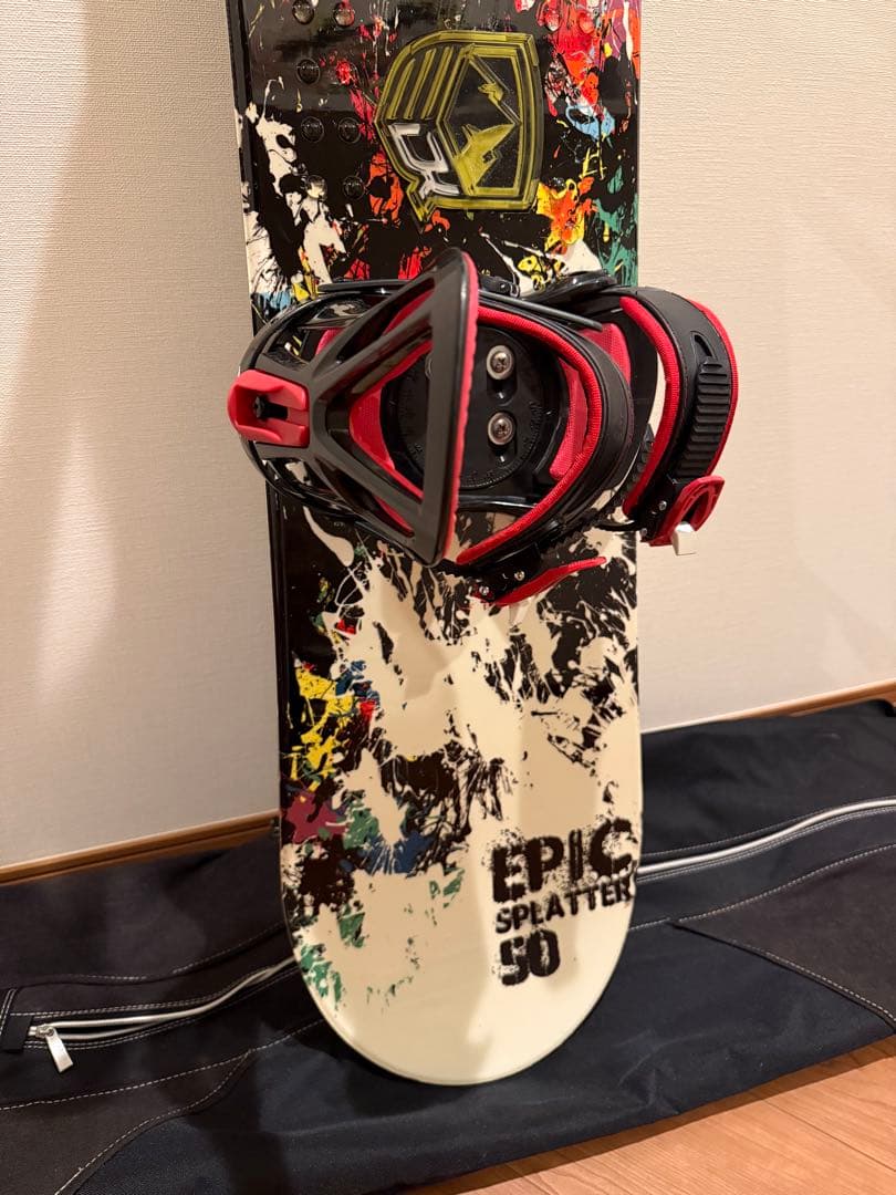 早い者勝ち美品 150cm スノーボード ビンディング セット ケース付 初心者