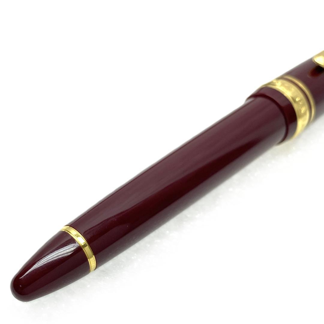 美品 14K セーラー万年筆 1911 NAG 長刀研ぎ ワインレッド