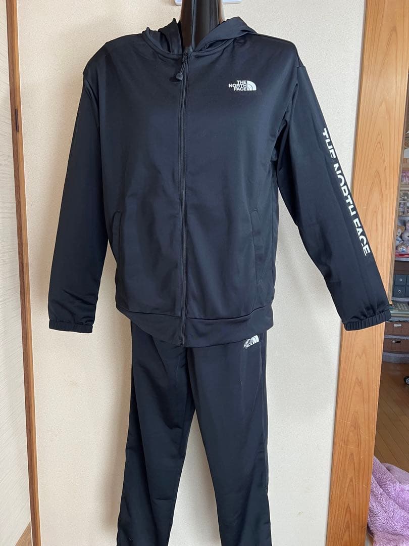 THE NORTH FACE フード付きジャージ上下セット ブラック