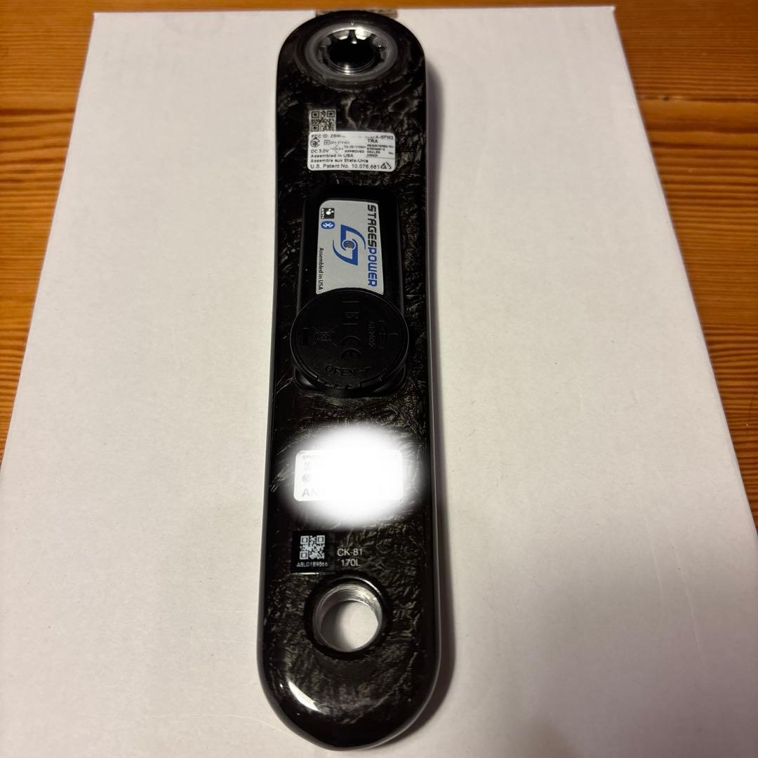 SRAM RED GXP カーボンクランク　左側パワメ付き(STAGES)