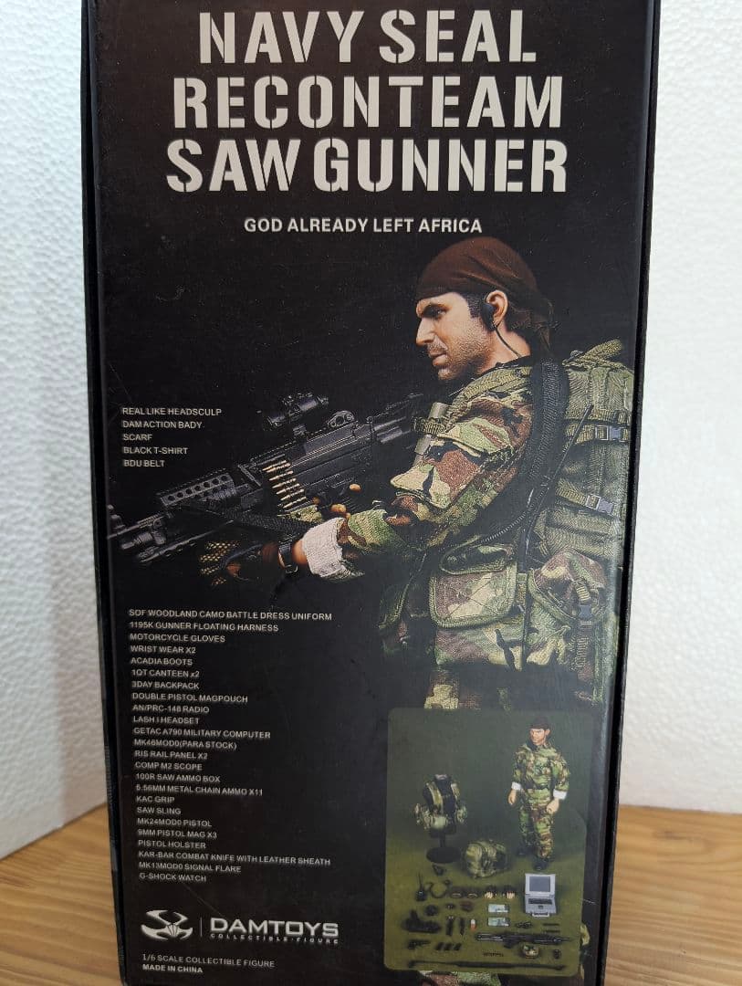 ミリタリー Navy Seal Recon Team Saw Gunner 1/6