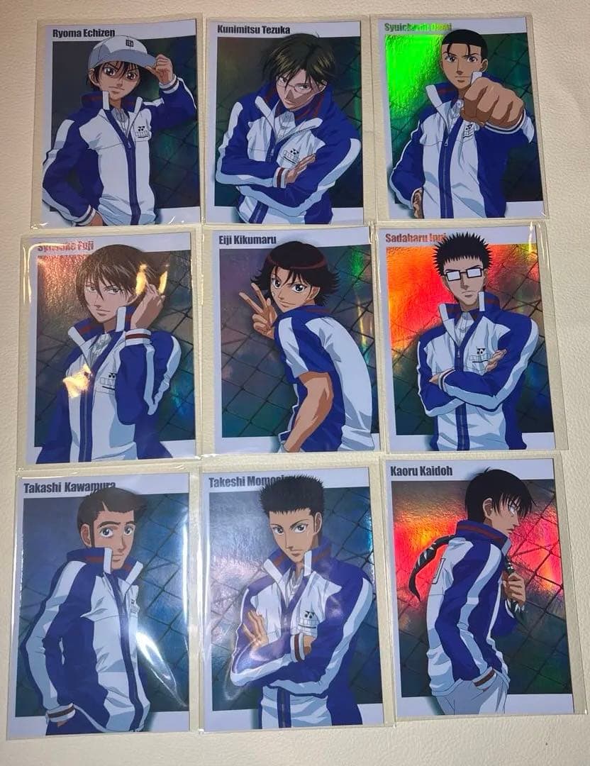 テニスの王子様 ブロマイド 手塚 不二 大石 菊丸 海堂 河村 乾 桃城 越前