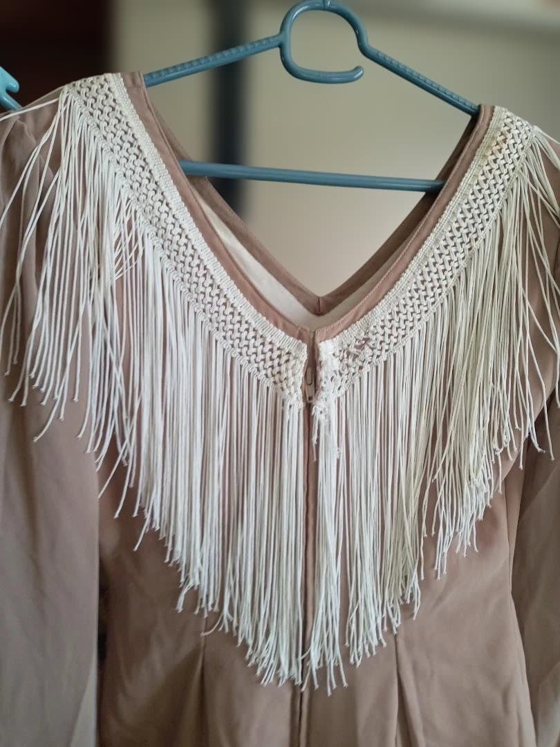 フラメンコドレス グラデーションピンクベージュ