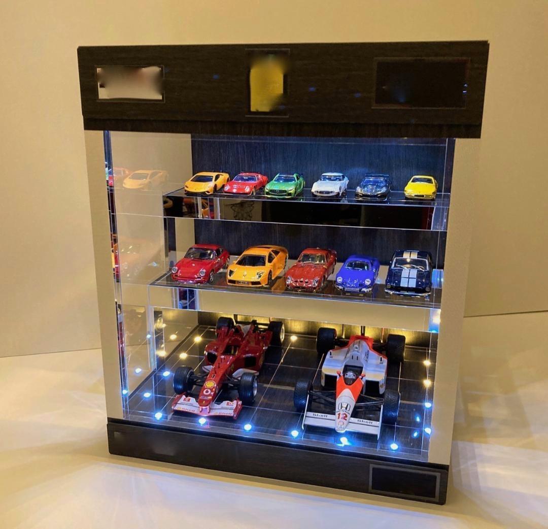 一球オーダー品・雛壇3層式・ディスプレーBOX・スタイリッシュジオラマ