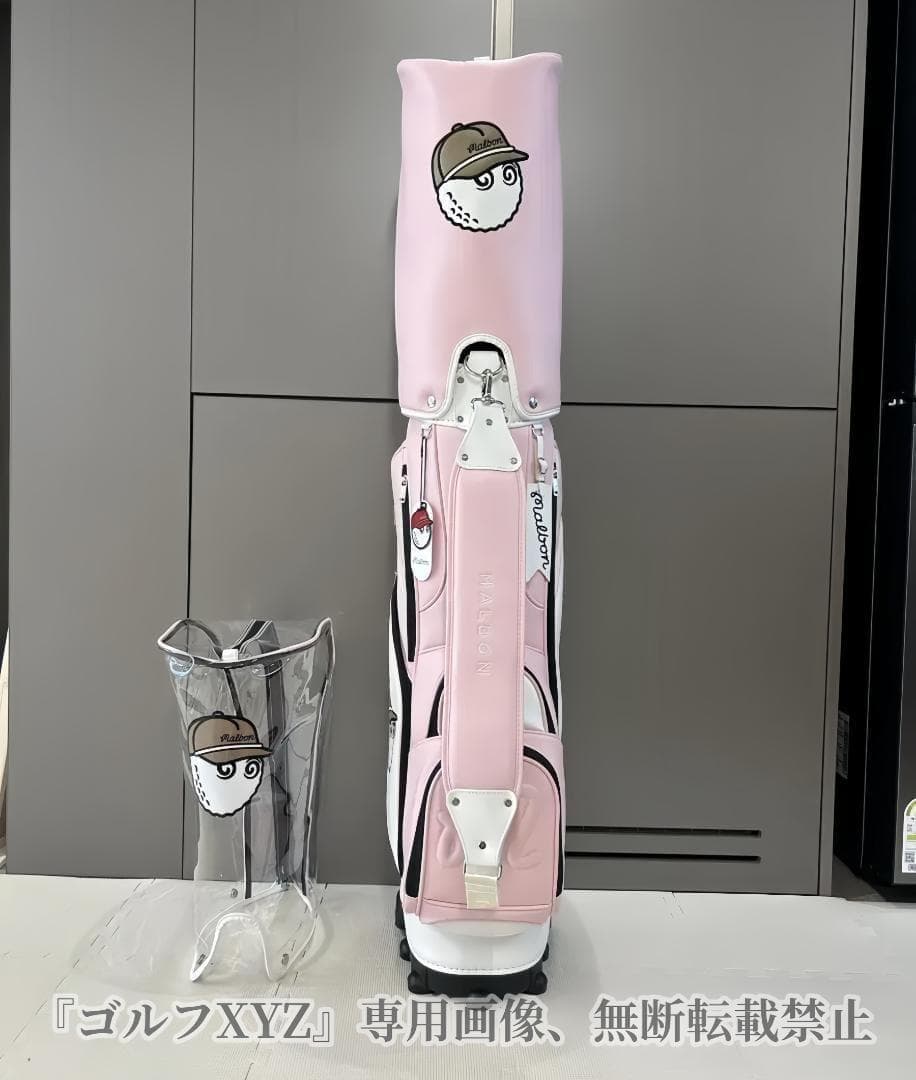 マルボンゴルフ キャディバッグ Malbon Golf　キャスター付きバッグ 桜