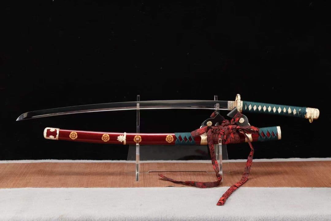 【太刀一月天紅舞】 武具　刀装具　日本刀　模造刀 居合刀