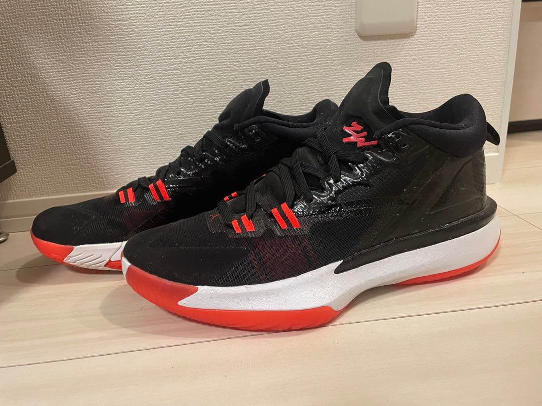 シューズ(男性用) NIKE JORDAN ZION 1 BLACK/WHITE/Crimson